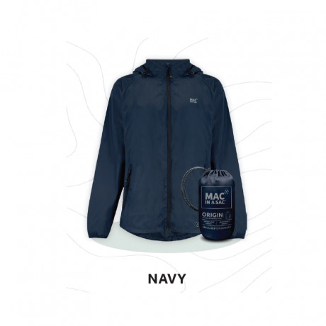 MAC Unisex packable waterproof jacket - Origin (Navy)